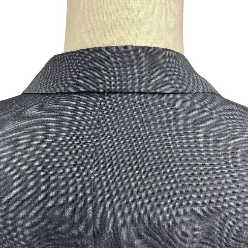 Norton & Sons Savile Row London BESPOKE Blazer 40R Navy Blue 2 BF Single Vent - Picture 13 of 14